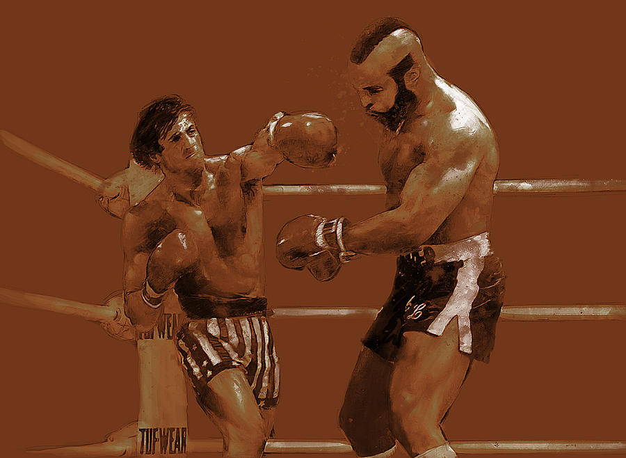 Rocky Movie Digital Art - Balboa v. Lang by Kurt Ramschissel
