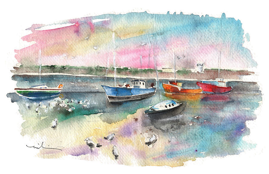 Balbriggan Harbour 02 Painting by Miki De Goodaboom