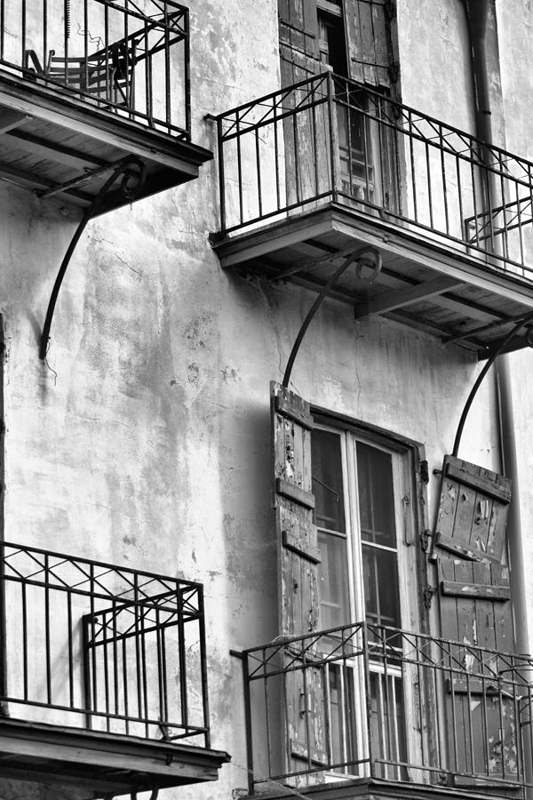 Balconies and Shutters Photograph by Nadalyn Larsen