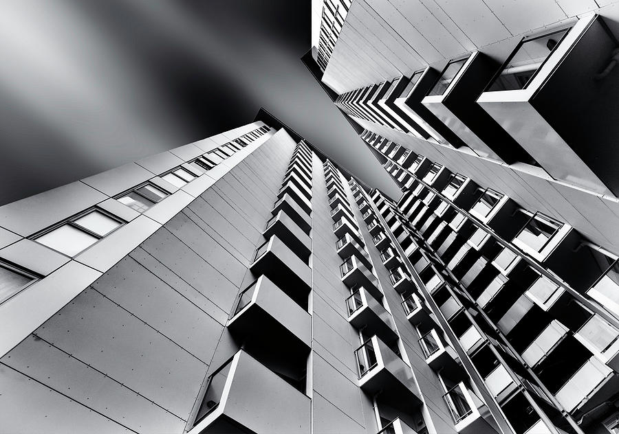 Architecture Photograph - Balconies by Gerard Jonkman