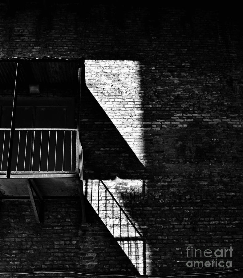 Black And White Photograph - Balcony by Bener Kavukcuoglu