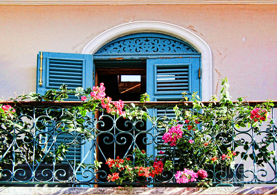 Balcony Blue by Diana Sainz Photograph by Diana Raquel Sainz
