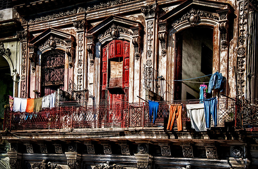 Balcony in Old Havana  Photograph by Patrick Boening