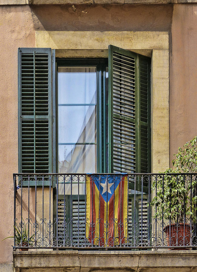 Balcony Window in Barcelona Photograph by Betty Eich