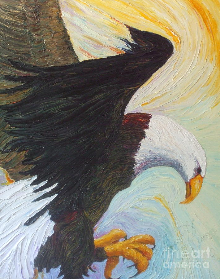 Bald Eagle - A National Treasure Painting by Paris Wyatt Llanso