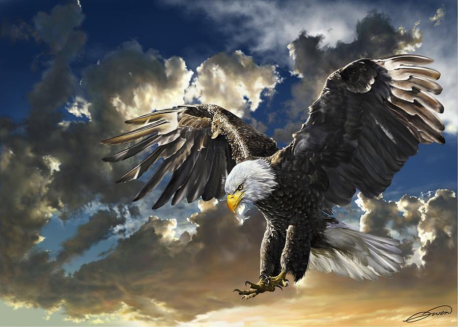 cool eagle art