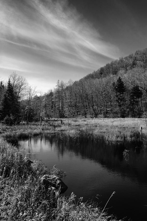 Bald Mountain Pond in October Photograph by David Patterson