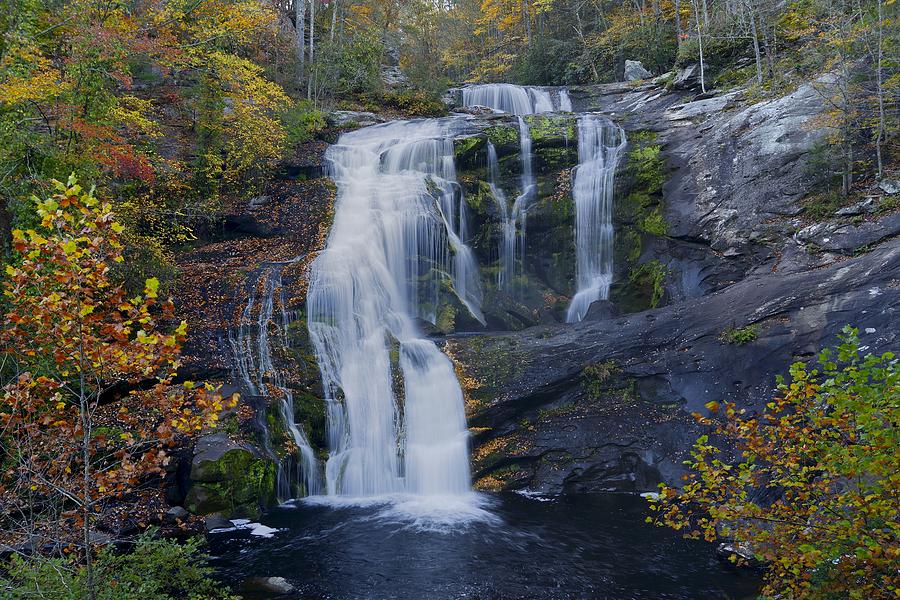Bald River Falls in October Photograph by Darrell Young