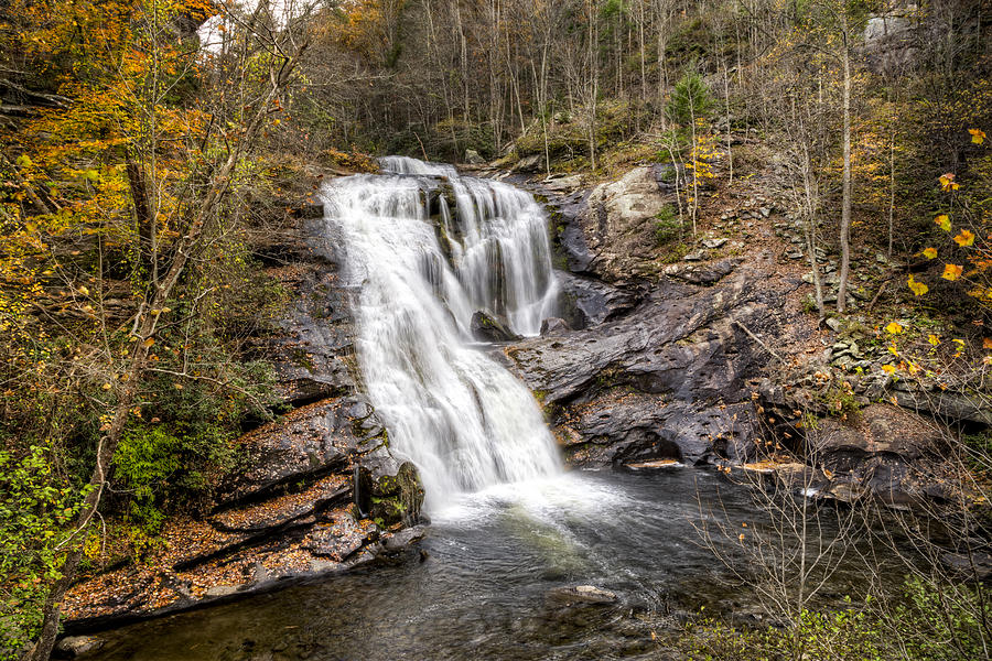 Fall Photograph - Bald River Waterfall by Debra and Dave Vanderlaan