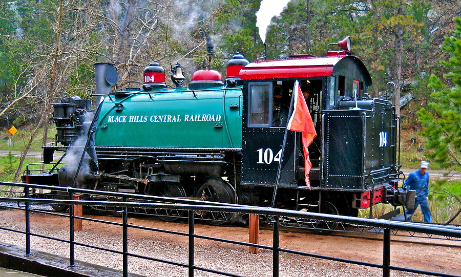 Baldwin 2-6-2T Tank Locomotive - Black Hills Central Railroad Photograph by Michele Myers