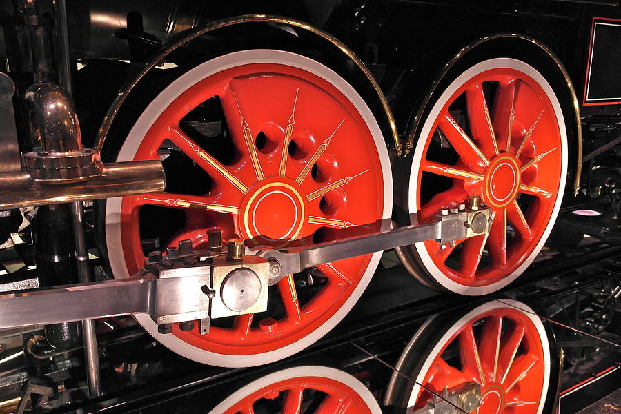Virginia and Truckee No 13 Baldwin Locomotive Works Philadelphia Engine Wheel Detail Photograph by Michele Myers