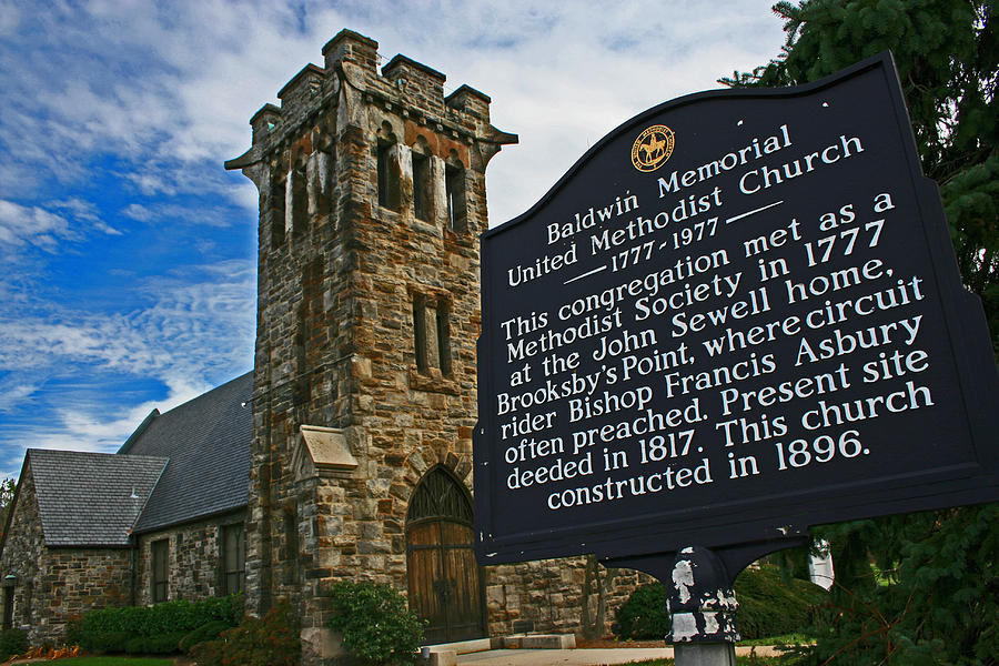 Baldwin Memorial Church 1777-1977 Photograph by Andy Lawless