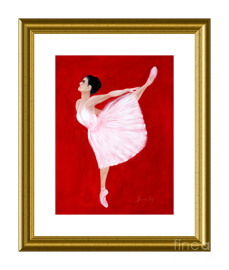 Balerina. Inspirations Collection. W.Card Painting by Oksana Semenchenko