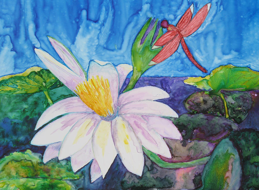 Bali Dragonfly Painting by Patricia Beebe