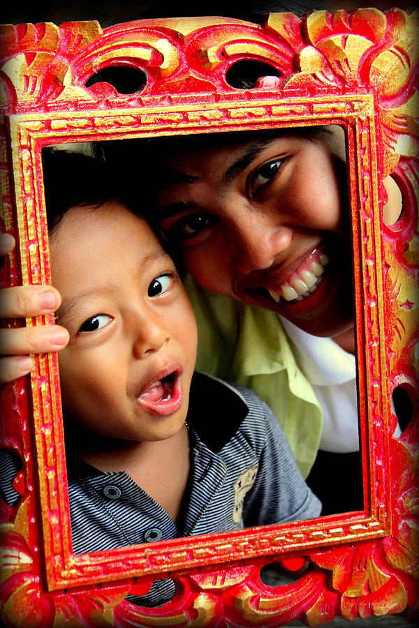 Balinese Mother and Son Photograph by Joshua Van Lare