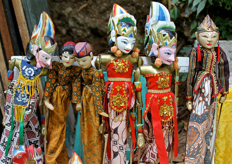 Balinese Puppets Photograph by Venetia Featherstone-Witty