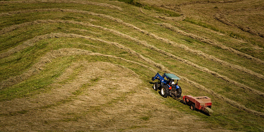 Baling Hay Uphill Photograph by Jurgen Lorenzen