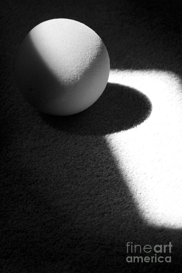 Ball Abstract Black and White Photograph by Karen Adams