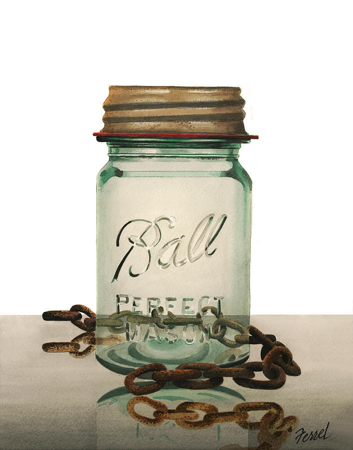 Ball and Chain Painting by Ferrel Cordle