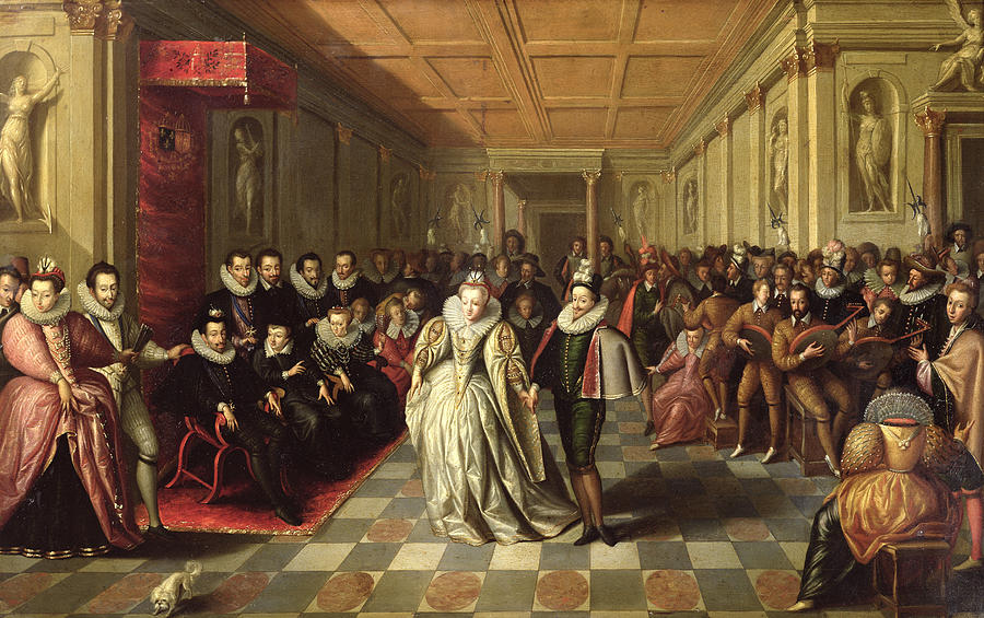 Duke University Photograph - Ball At The Court Of Henri IIi On The Occasion Of The Marriage Of Anne, Duke Of Joyeuse by French School