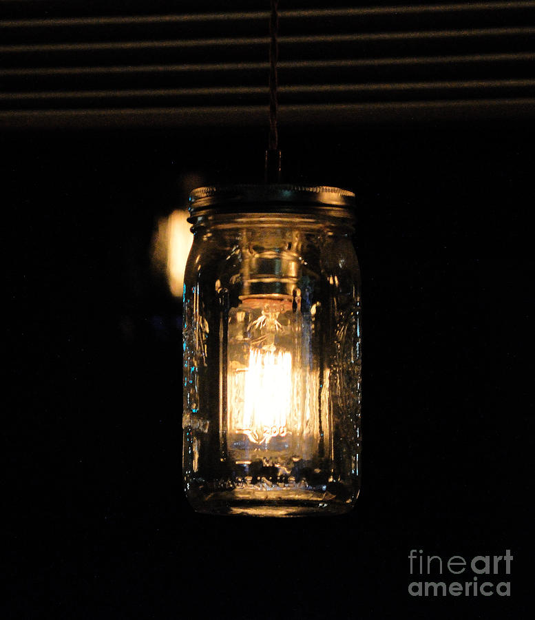Ball Jar Light Photograph by Alys Caviness-Gober