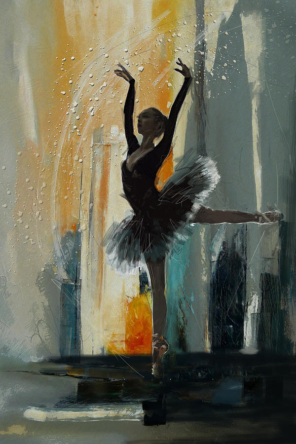 Ballerina 17 Painting by Mahnoor Shah
