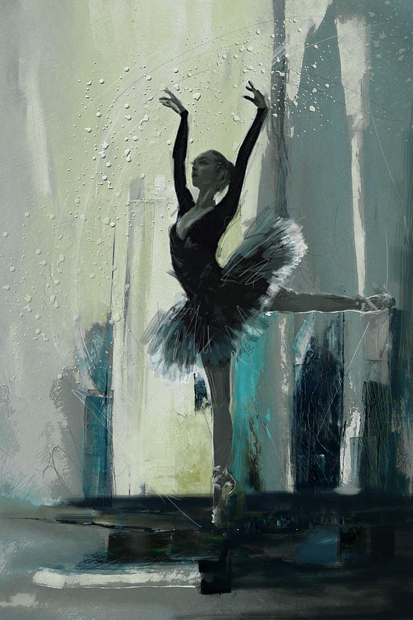 Ballerina 19 Painting by Mahnoor Shah