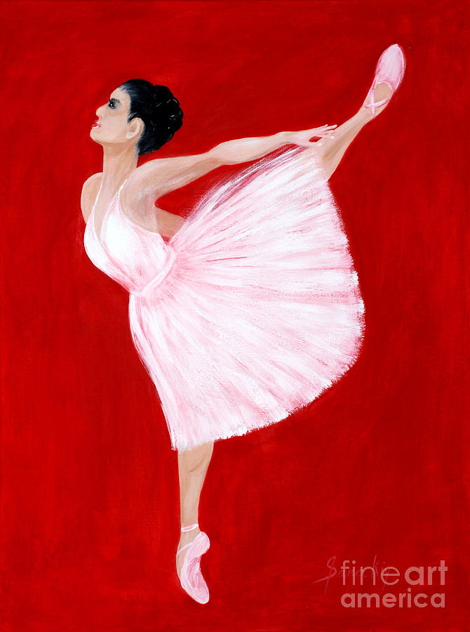 Ballerina 2. Inspirations Collection Painting by Oksana Semenchenko