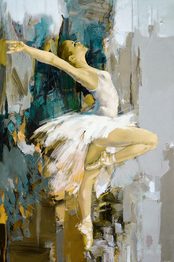 Ballerina 23 Painting by Mahnoor Shah