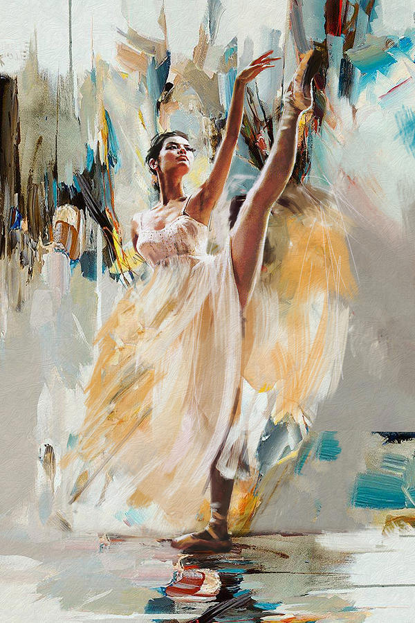 Ballerina 24 Painting by Mahnoor Shah
