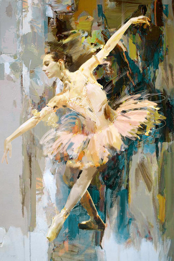 Ballerina 31 Painting by Mahnoor Shah