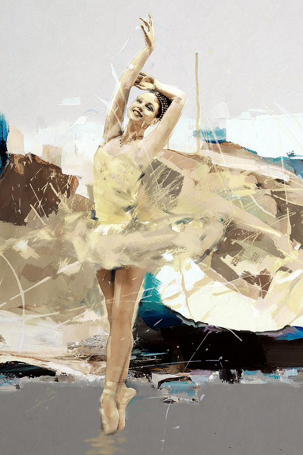 Ballerina 34 Painting by Mahnoor Shah