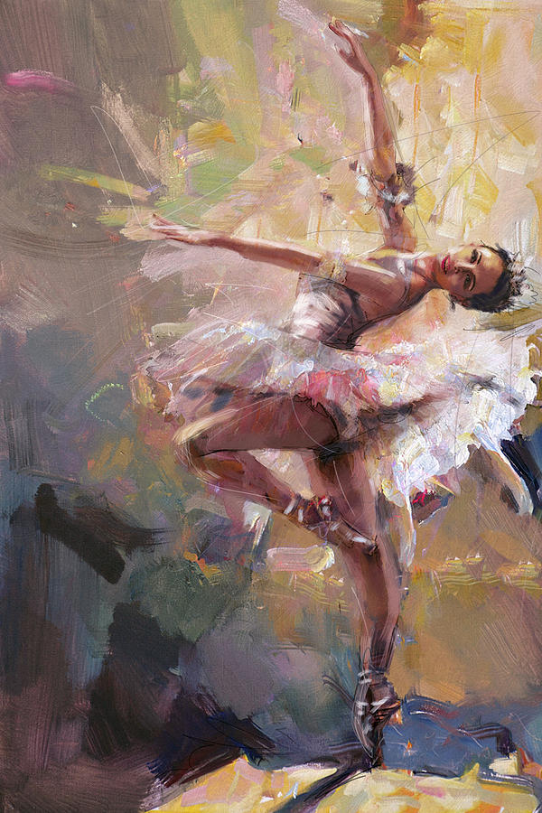 Ballerina 40 Painting by Mahnoor Shah