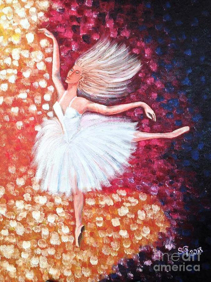 Ballerina Angel Painting by Suvi Gyllecrantz - Fine Art America
