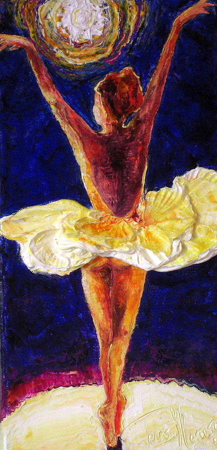 Ballerina Dancing III Painting by Paris Wyatt Llanso
