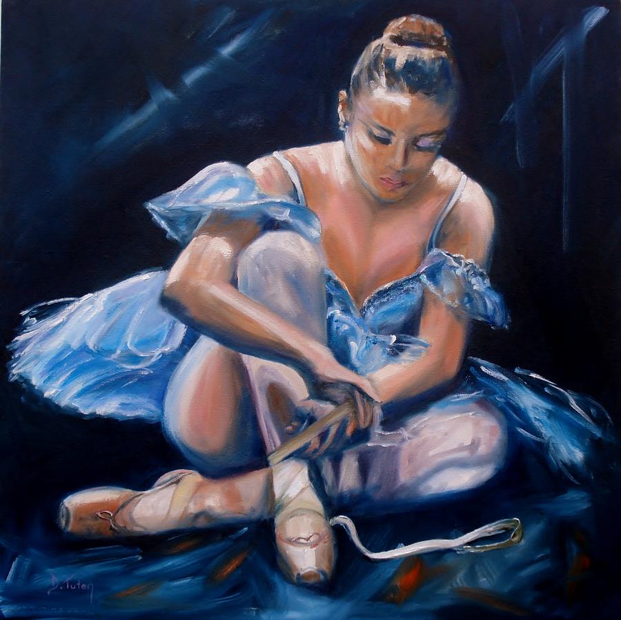 Female Painting - Ballerina II by Donna Tuten
