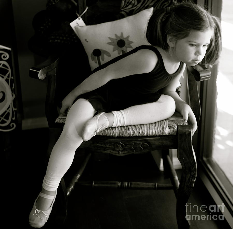 Ballerina Photograph - Ballerina in Black and White by Nadine Rippelmeyer