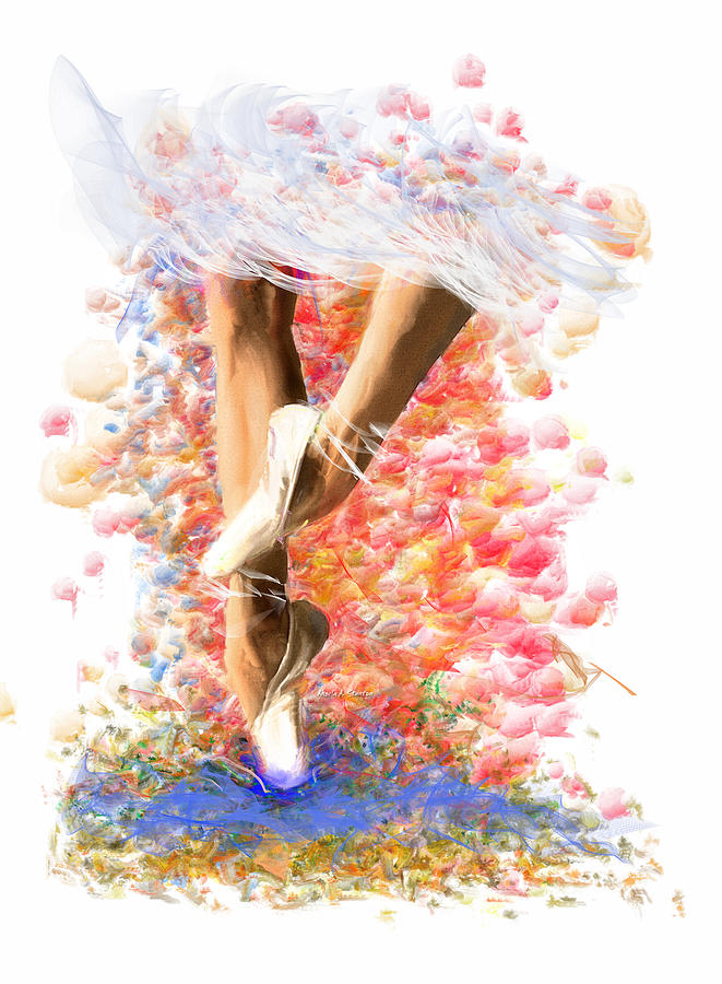 Ballerina in Motion Painting by Angela Stanton