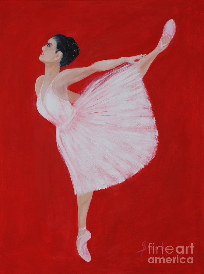 Ballerina Painting by Oksana Semenchenko