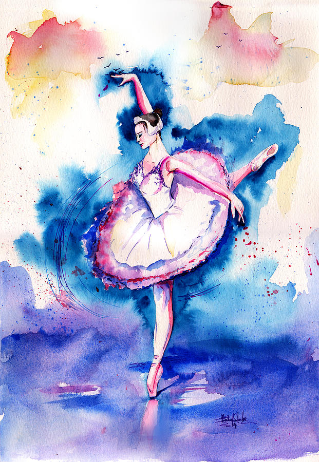 Ballerina Painting by Isabel Salvador
