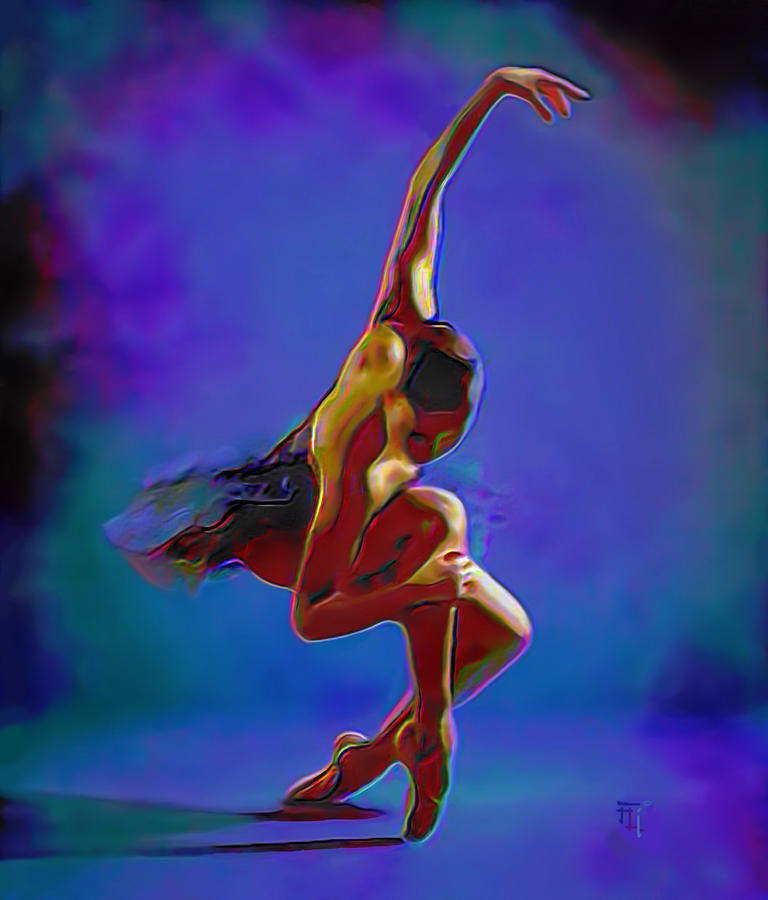 Ballerina On Point Painting