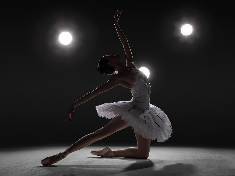 Ballerina Performing Half Kneeling Luge Photograph by Nisian Hughes