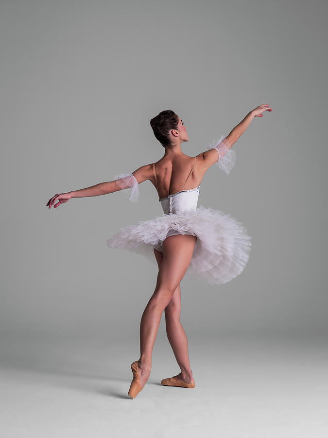 Ballerina Performing In Tutu Photograph by Nisian Hughes