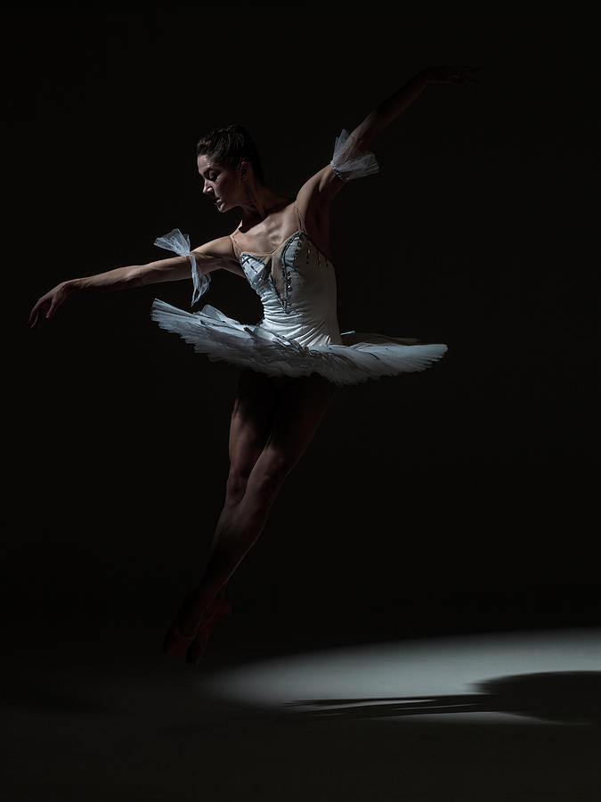 Ballerina Performing In Tutu Under Photograph by Nisian Hughes