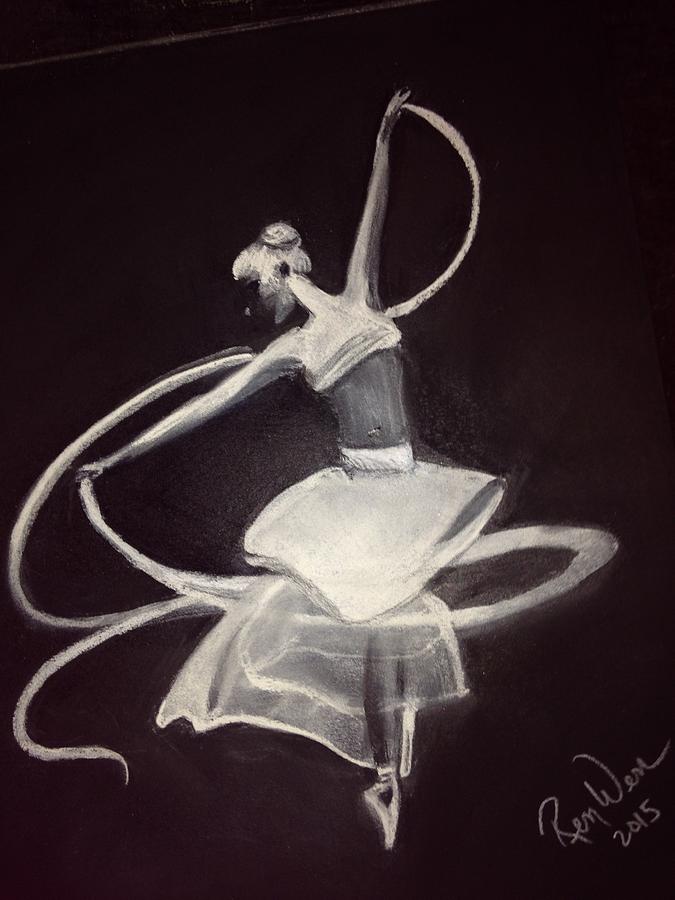 Ballerina Painting by Renee Michelle Wenker
