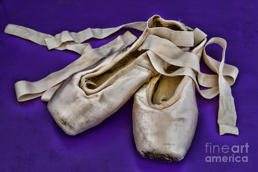 Black And White Photograph - Ballerina Slippers by Paul Ward