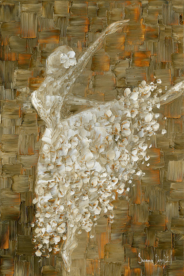 Abstract Painting - Ballerina Modern Art by Susanna Shaposhnikova