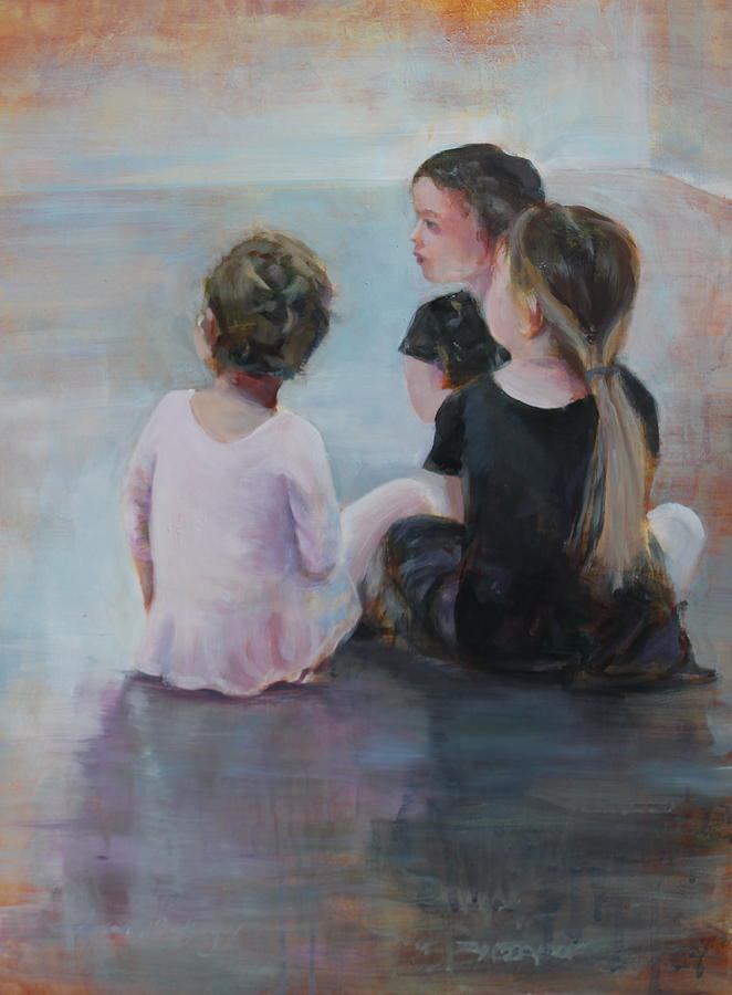 Ballerinas II Painting by Susan Bradbury
