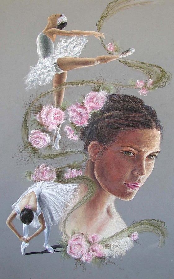 Rose Painting - Ballerinas by Laura Sapko