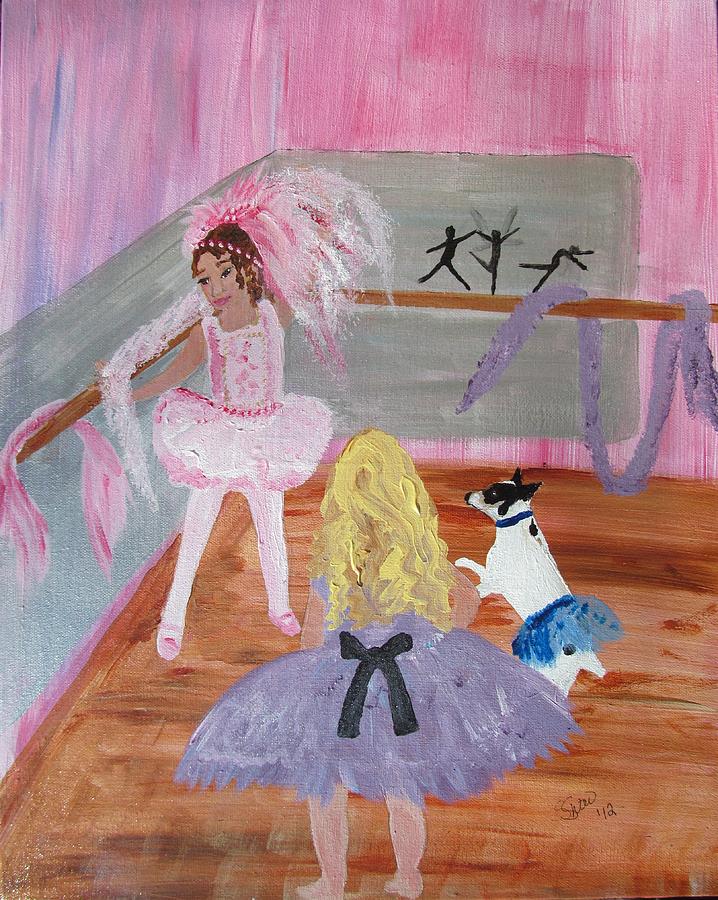 Ballerinas Painting by Susan Voidets